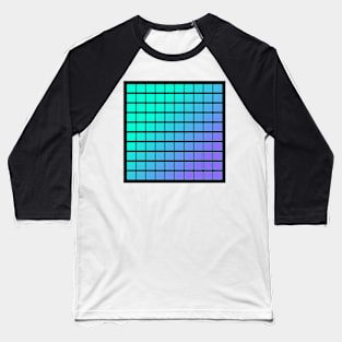 Blue Gradient Pattern Baseball T-Shirt